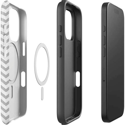 Chevron Heart iPhone 16 Pro Magsafe Impact Case